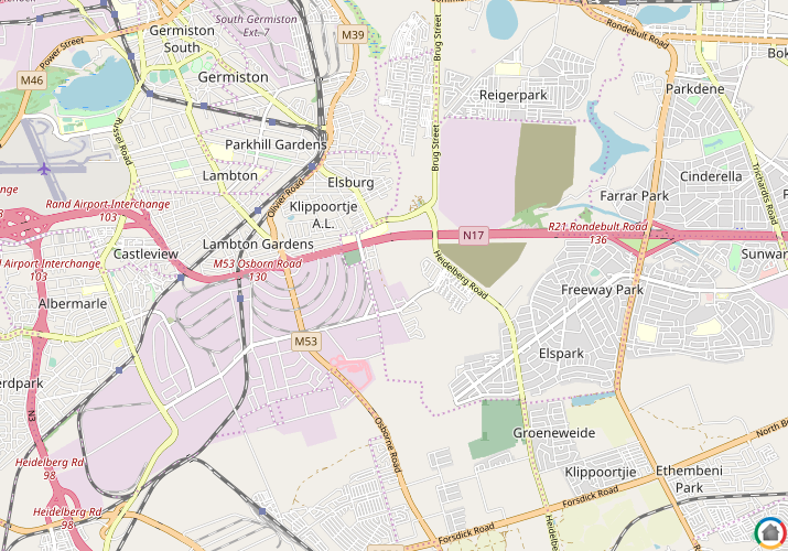 Map location of Cruywagenpark